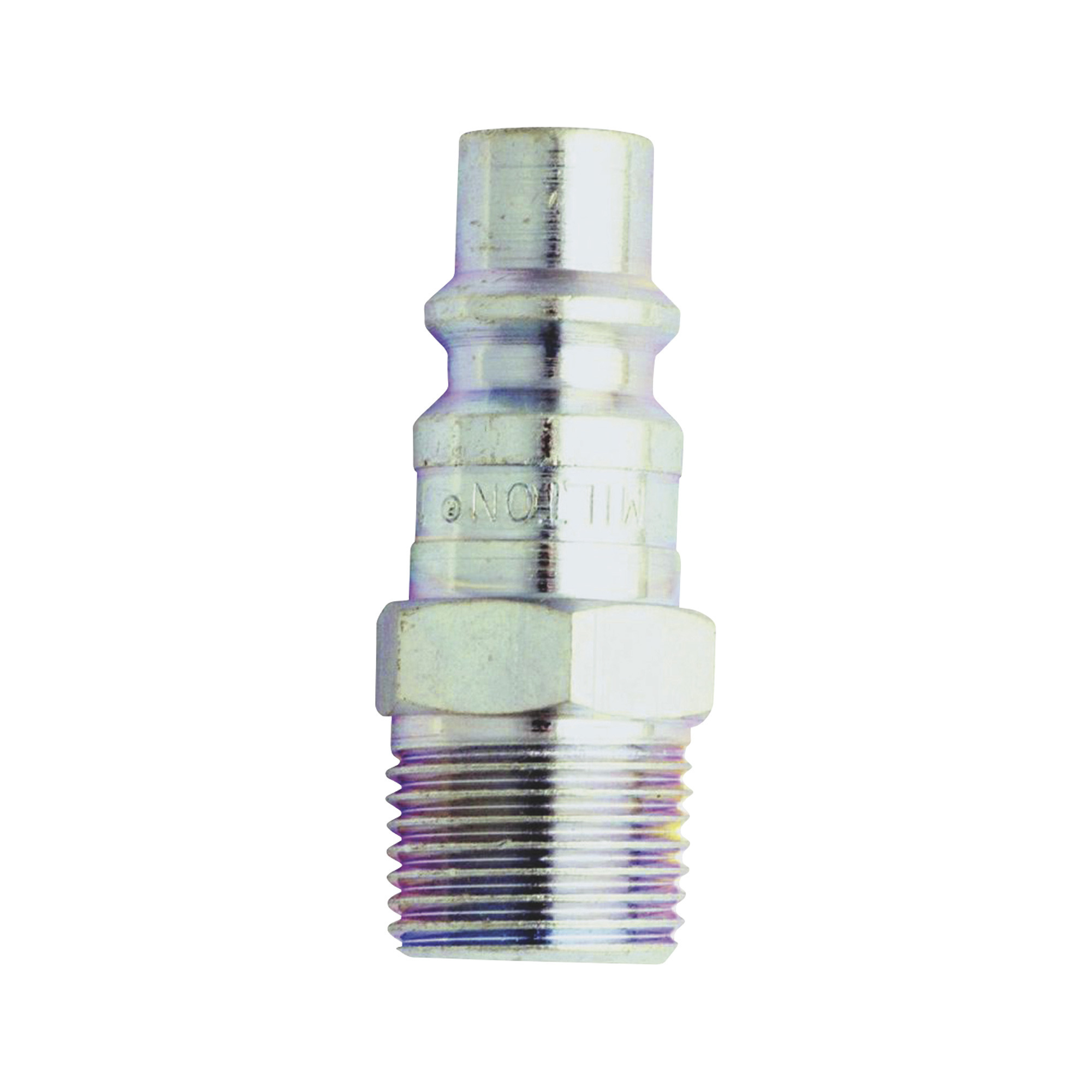 Milton H-Style 3/8in. Plug, 3/8in. MNPT, 2-Pk., Model# S-1837
